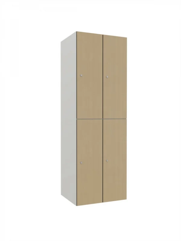 Modular metal cabinet with HPL