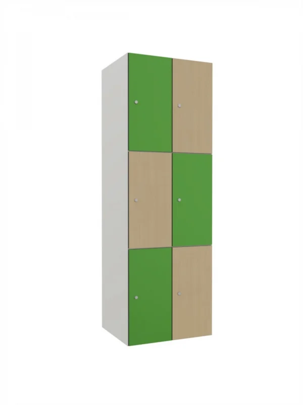 Modular metal cabinet with HPL