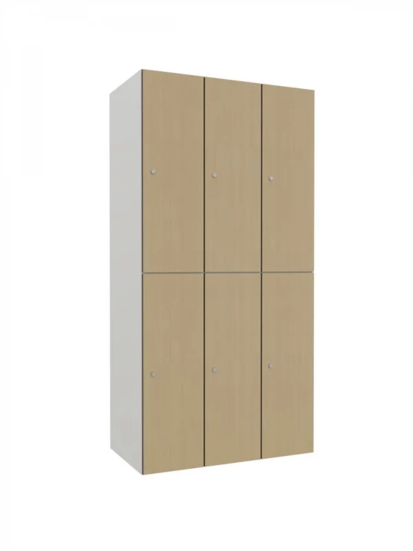 Modular metal cabinet with HPL
