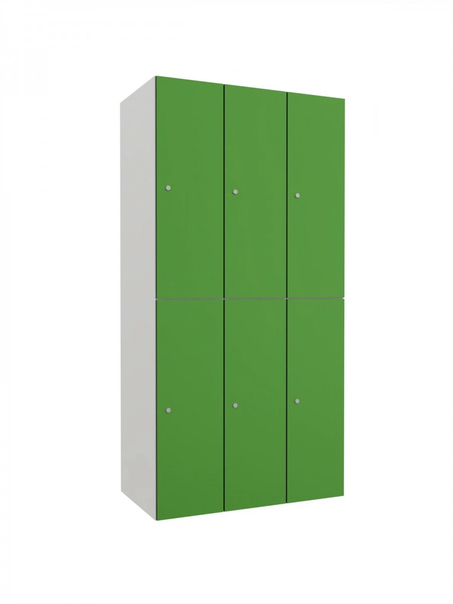 Metal cabinets with HPL