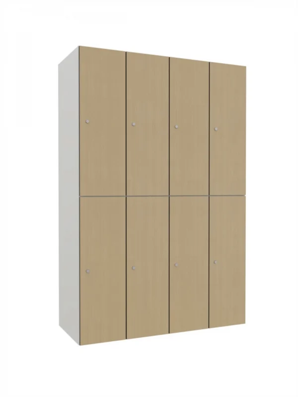 Modular metal cabinet with HPL