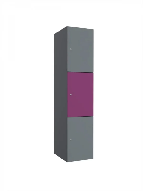 Modular metal cabinet with HPL