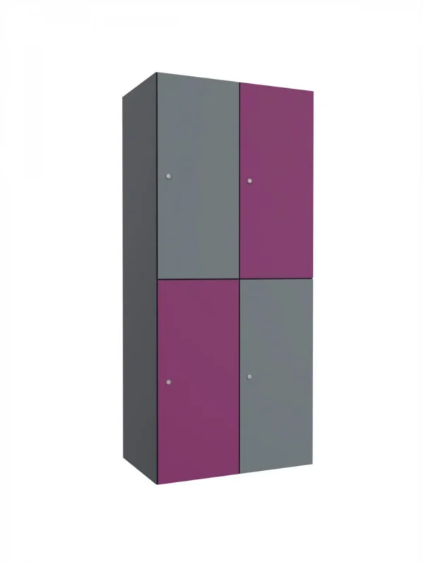 Metal cabinets with HPL