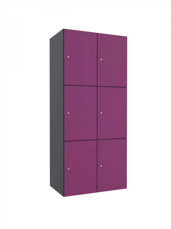 Modular metal cabinet with HPL