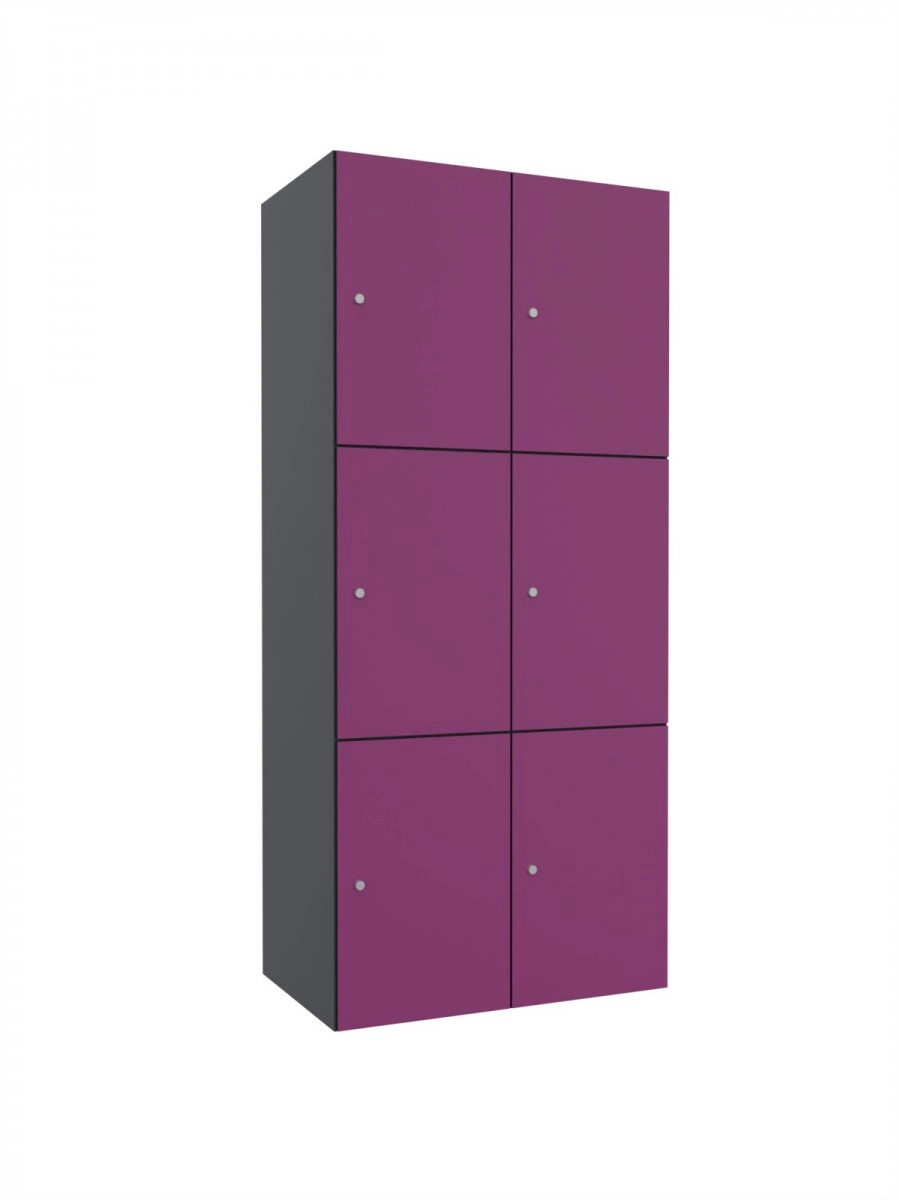 Modular metal cabinet with HPL