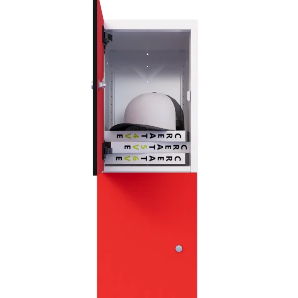 Modular metal cabinet with HPL - Combo 4 levels