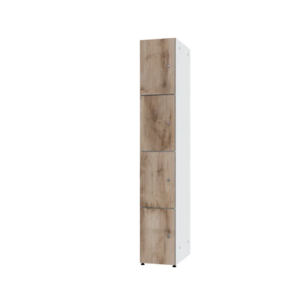 Modular metal cabinet with HPL - Combo 4 levels
