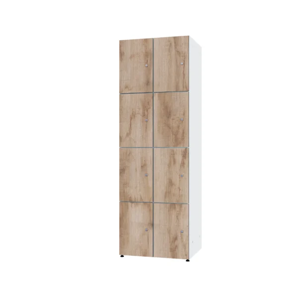 Modular metal cabinet with HPL - Combo 4 levels