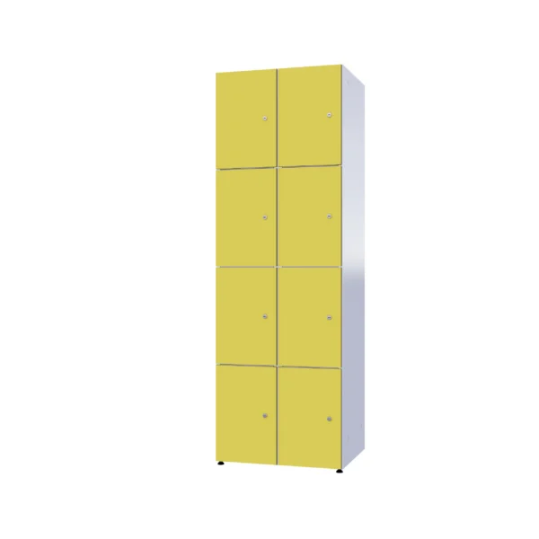 Modular metal cabinet with HPL - Combo 4 levels