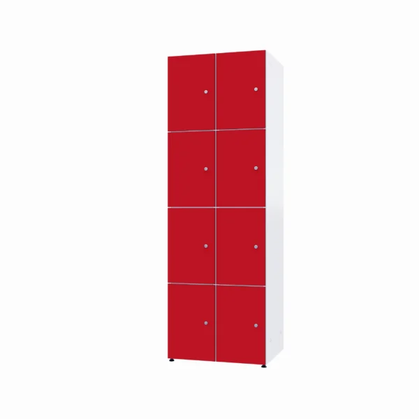 Modular metal cabinet with HPL - Combo 4 levels