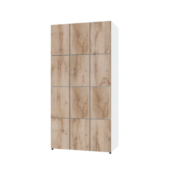 Modular metal cabinet with HPL - Combo 4 levels