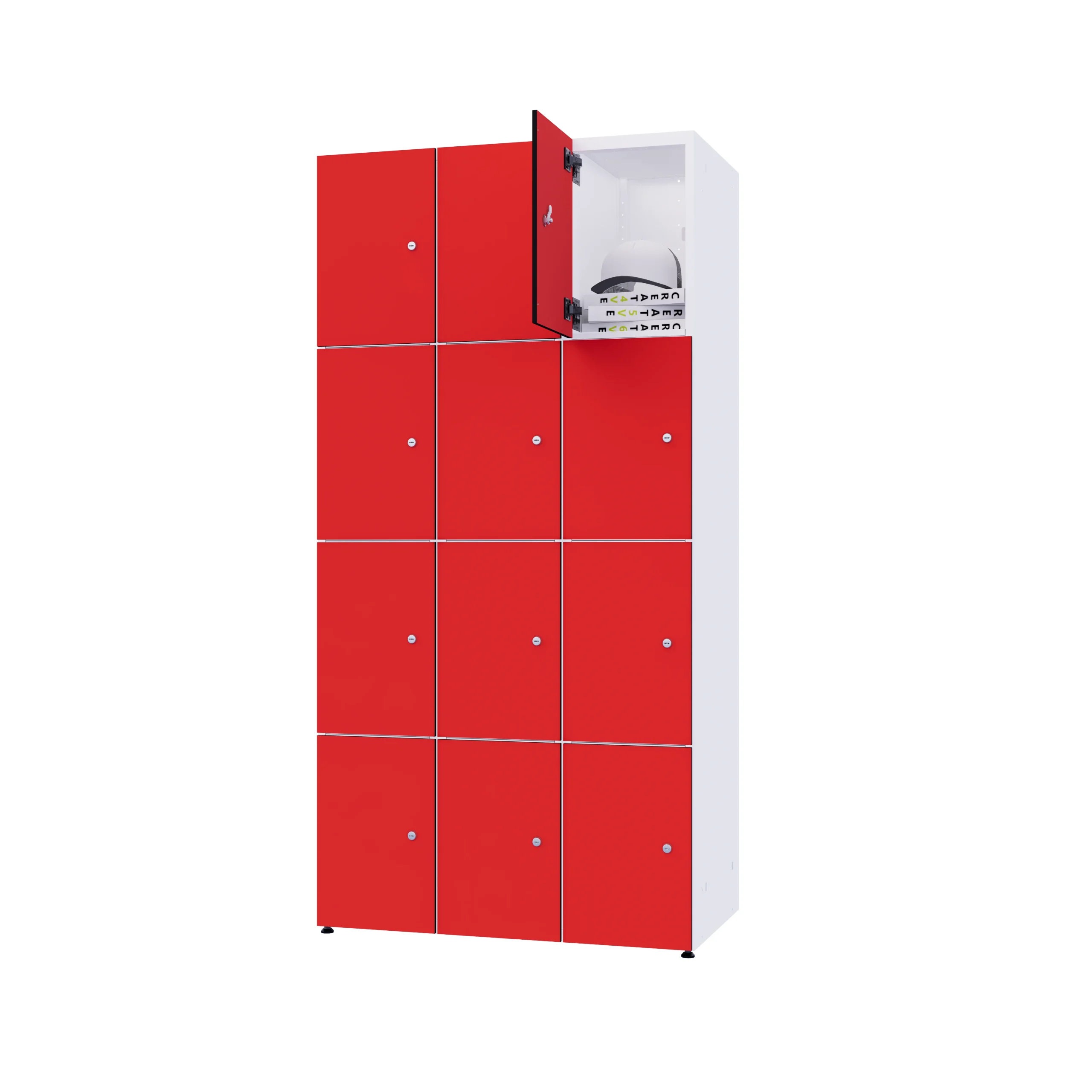 Modular metal cabinet with HPL - Combo 4 levels - Image 63