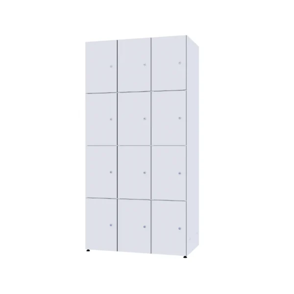 Modular metal cabinet with HPL - Combo 4 levels