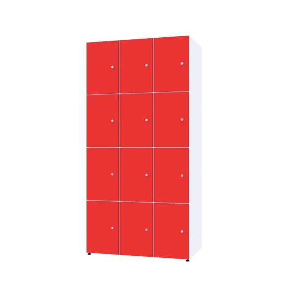 Modular metal cabinet with HPL - Combo 4 levels