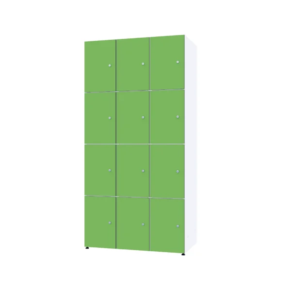 Modular metal cabinet with HPL - Combo 4 levels