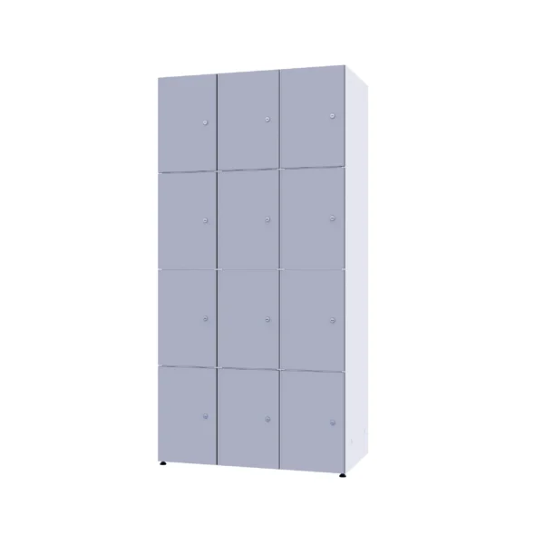 Modular metal cabinet with HPL - Combo 4 levels