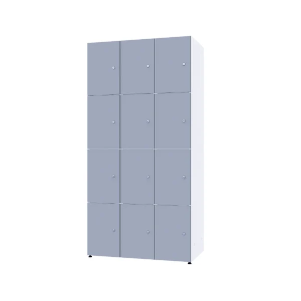 Modular metal cabinet with HPL - Combo 4 levels