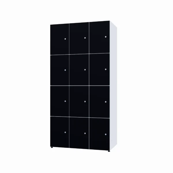 Modular metal cabinet with HPL - Combo 4 levels