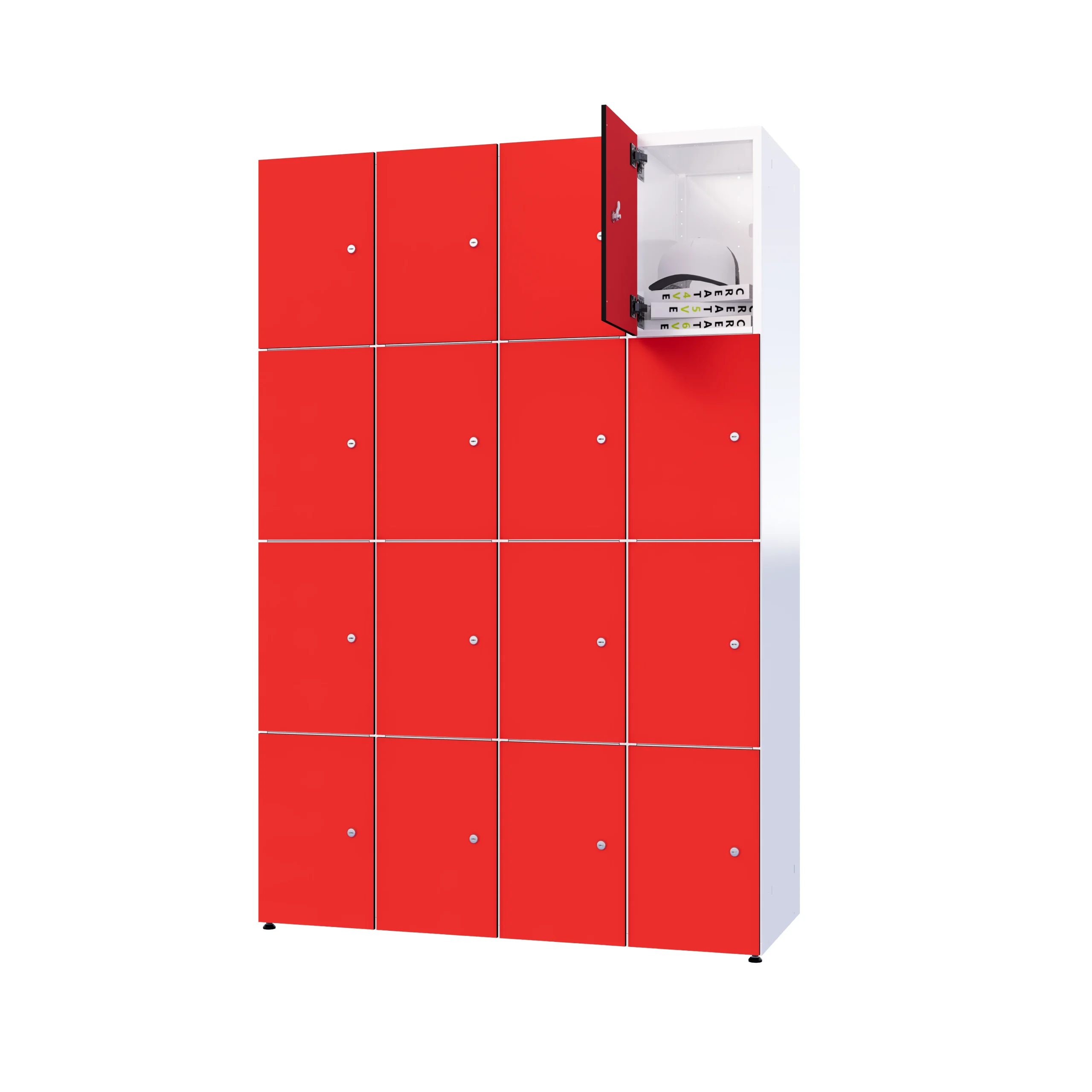 Modular metal cabinet with HPL - Combo 4 levels - Image 93