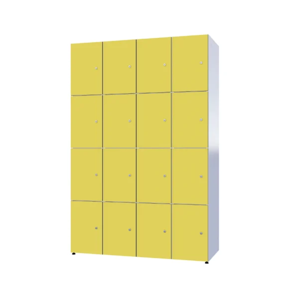Modular metal cabinet with HPL - Combo 4 levels