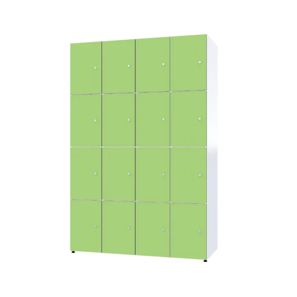 Modular metal cabinet with HPL - Combo 4 levels