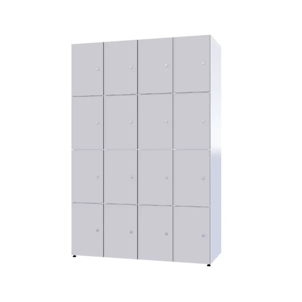 Modular metal cabinet with HPL - Combo 4 levels