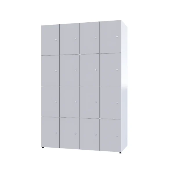 Modular metal cabinet with HPL - Combo 4 levels