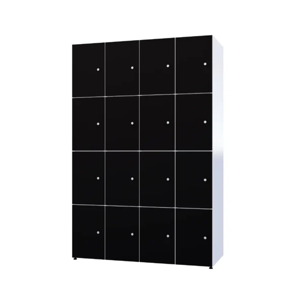 Modular metal cabinet with HPL - Combo 4 levels