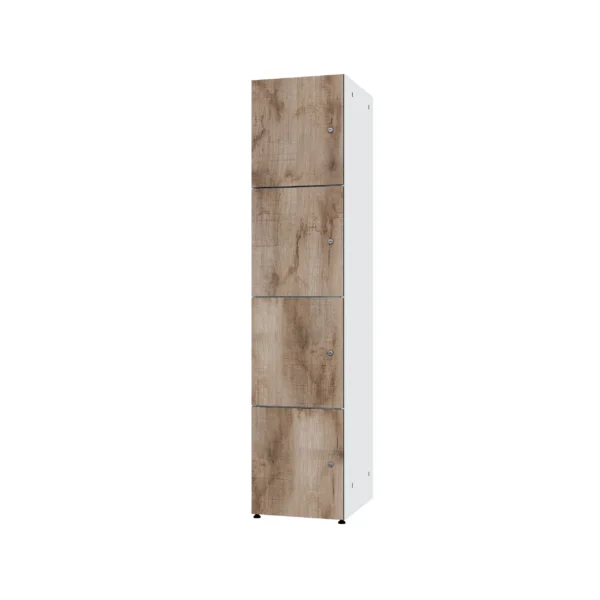 Modular metal cabinet with HPL - Combo 4 levels