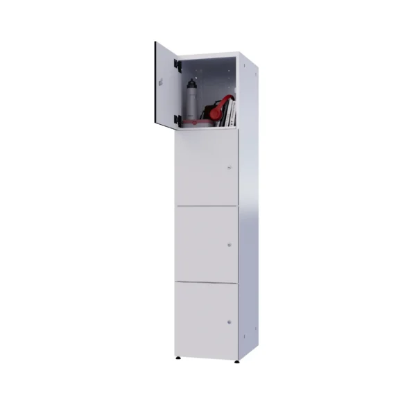 Modular metal cabinet with HPL - Combo 4 levels