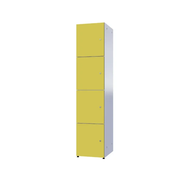 Modular metal cabinet with HPL - Combo 4 levels
