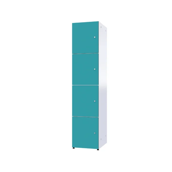 Modular metal cabinet with HPL - Combo 4 levels