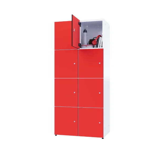 Modular metal cabinet with HPL - Combo 4 levels