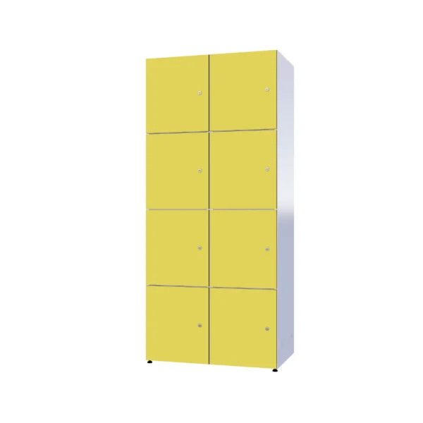 Modular metal cabinet with HPL - Combo 4 levels