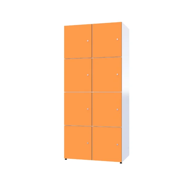 Modular metal cabinet with HPL - Combo 4 levels