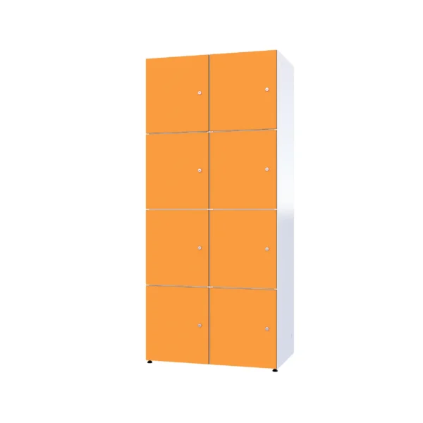 Modular metal cabinet with HPL - Combo 4 levels