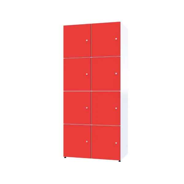 Modular metal cabinet with HPL - Combo 4 levels