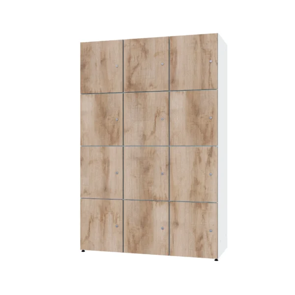 Modular metal cabinet with HPL - Combo 4 levels