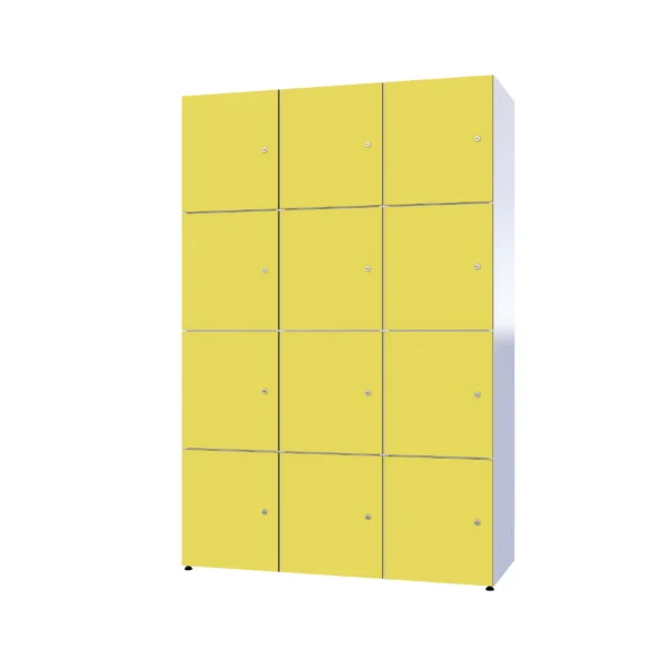 Modular metal cabinet with HPL - Combo 4 levels