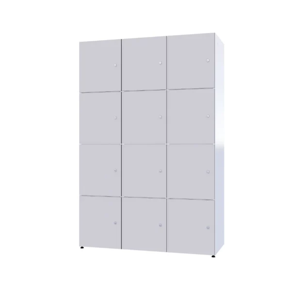 Modular metal cabinet with HPL - Combo 4 levels