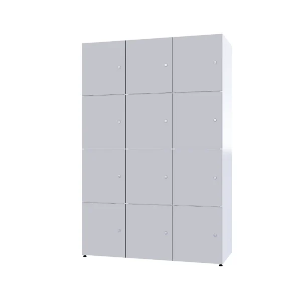 Modular metal cabinet with HPL - Combo 4 levels
