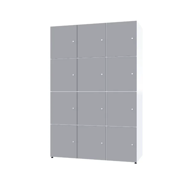 Modular metal cabinet with HPL - Combo 4 levels