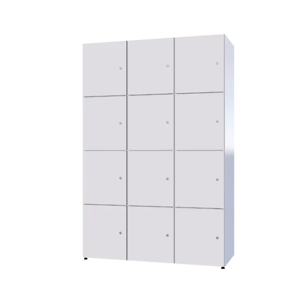 Modular metal cabinet with HPL - Combo 4 levels