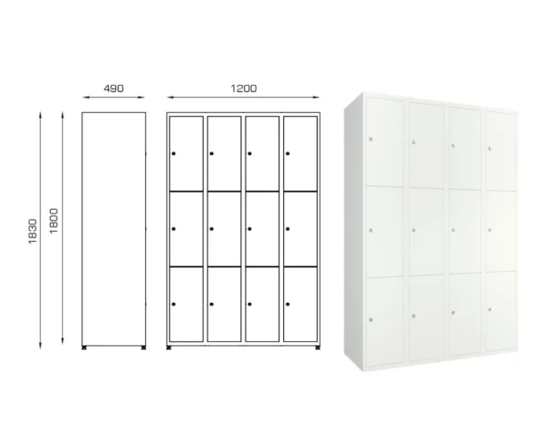 Metal school compartment locker - Vela