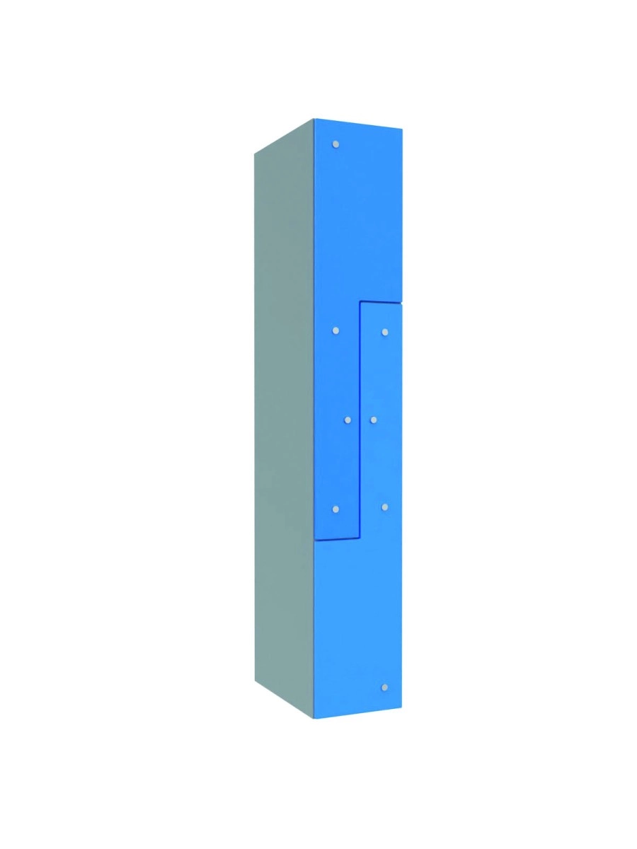 Modular metal cabinet with glass