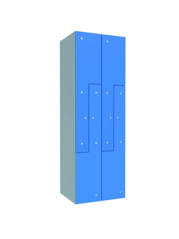Modular metal cabinet with glass