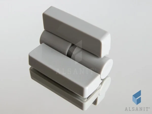 Hinge for toilet cubicles 10-28mm, gray TAUCETI