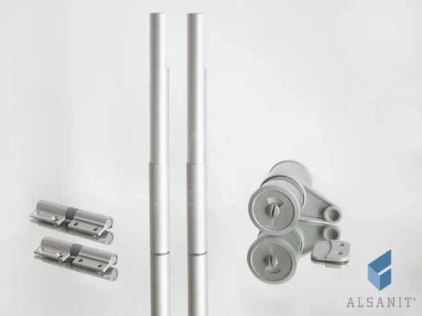 Set of fittings for 10-12mm SOLARI toilet cubicles
