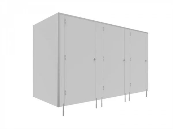 EXPRESS - 48 H - WC cabins made of wood -SOLARI 1 door- TYPE II corner cabinet