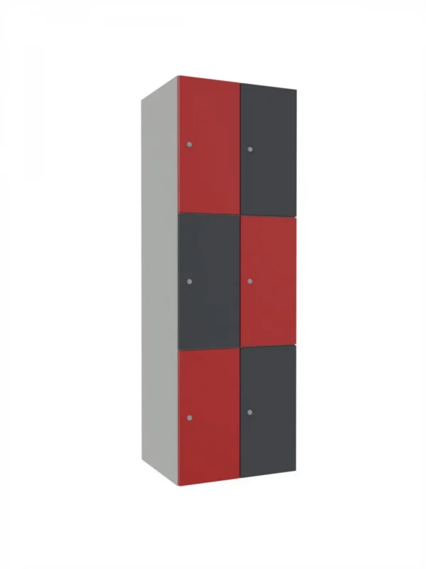Modular metal cabinet with wood